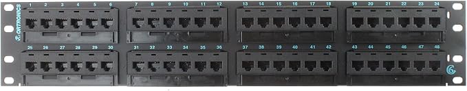 OR-PHD66U48 - Ortronics Clarity 6 Patch Panel, Six-Port Modules by Otronics