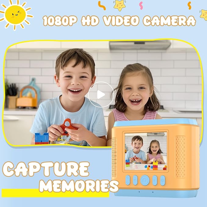 Instant Print Camera for Kids, 2.4 Inch Screen Kids Instant Cameras, Christmas - Image 4