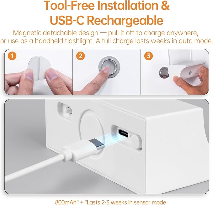 USB Rechargeable Motion Sensor Wall Light - Image 4
