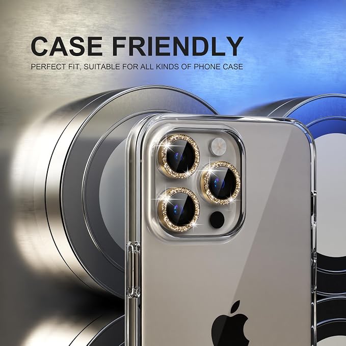 Choiche Compatible for iPhone 15 Pro/iPhone 15 Pro Max Camera Lens Protector - Image 4