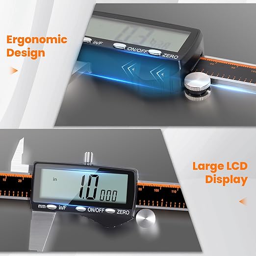 HARDELL Digital Caliper, Rechargeable 0-8 Inch Calipers Measuring Tool - Image 6