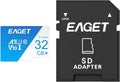 EAGET 1-Pack 32GB TF Memory Card Up to 100MB/s Read 30MB/s Write by EAGET