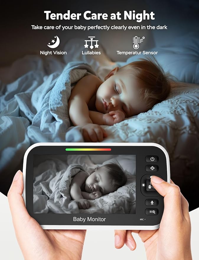 GoodBaby 5" Split Screen Baby Monitor - Image 6