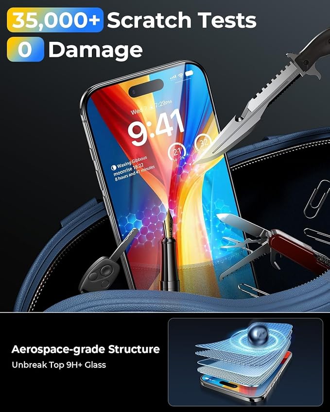MRGLAS TOP 9H+ Glass 2+2 Packs for iPhone Air Screen Protector - Image 6