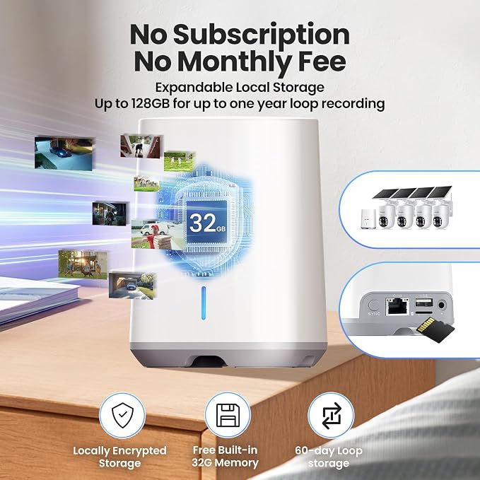 SOLIOM- 5MP Security Cameras Wireless Outdoor, No Subscription & Solar Powered - Image 3