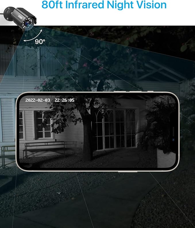 ZOSI 1080P CCTV Camera Outdoor Indoor Hybrid 4 in 1 HD TVI/CVI/AHD/CVBS Home - Image 4