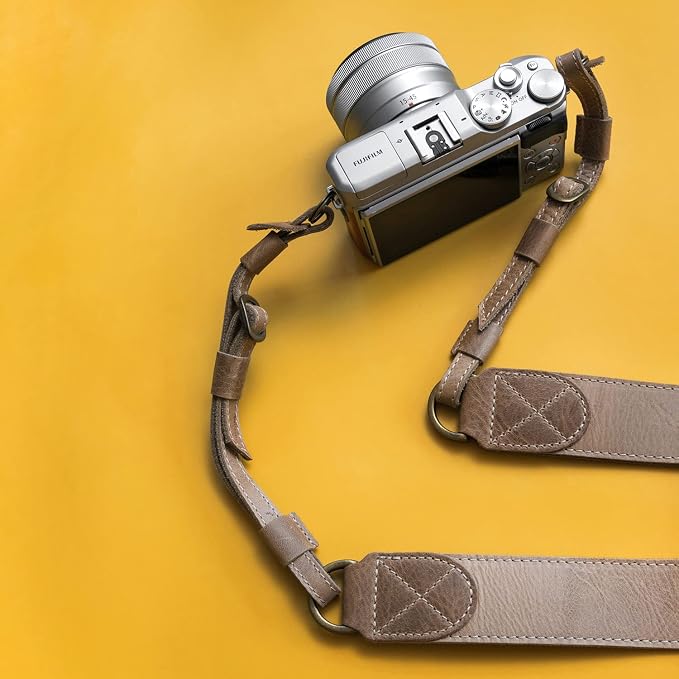 MegaGear SLR, DSLR Sierra Series Genuine Leather Camera Shoulder or Neck Strap - Image 7