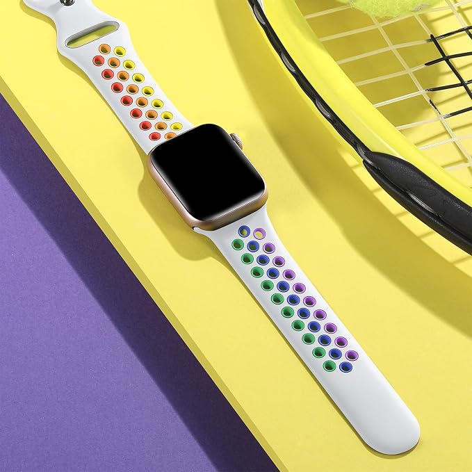 Lerobo Compatible with Apple Watch Bands 40mm 41mm 38mm 42mm, Sport Soft - Image 2