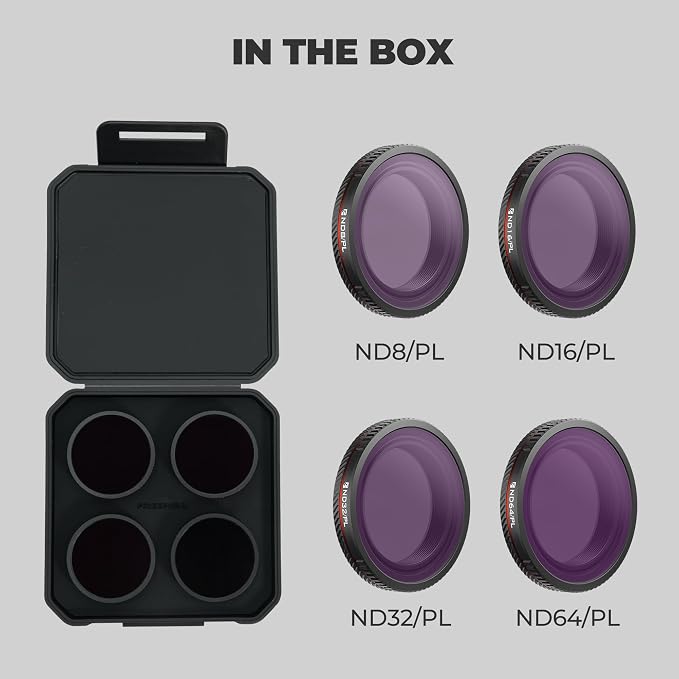 Freewell Bright Day Filter Kit for DJI Osmo Nano – ND8/PL, ND32/PL & ND64/PL - Image 4