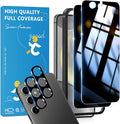2 Pack for Samsung Galaxy S24 Privacy Screen Protector, 2 Pack Camera Protector by JavoYion