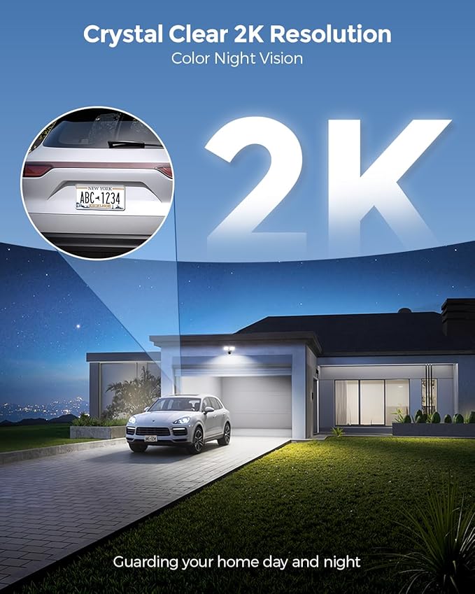 Onforu 2K Hardwired Floodlight Camera, 3500LM Motion Activated Outdoor Security - Image 4