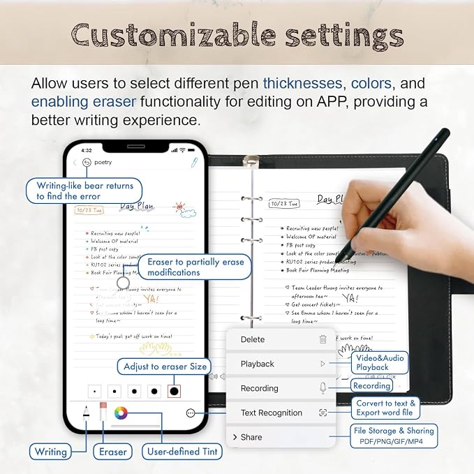 Ophaya Digital Smart Pen Smart Notebook and Board Writing Set - Image 8