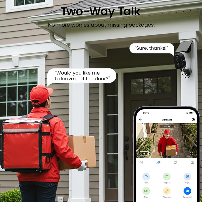 AOQEE Security Cameras Wireless Outdoor-2.4Ghz WiFi Cameras - Image 6