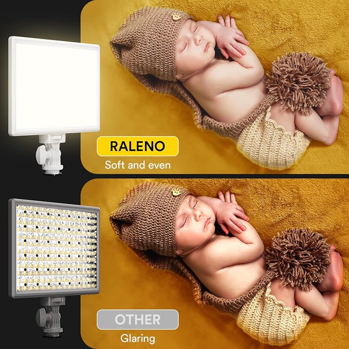 RALENO LED Video Light, CRI>95 2500K-6500K Photo Lights - Image 4