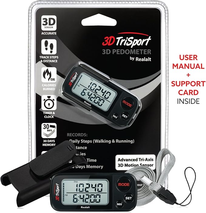 Realalt 3DTriSport 3D Walking Pedometer - Image 7