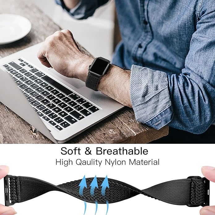 Lerobo Stretchy Nylon Solo Loop Band, Compatible - Image 4