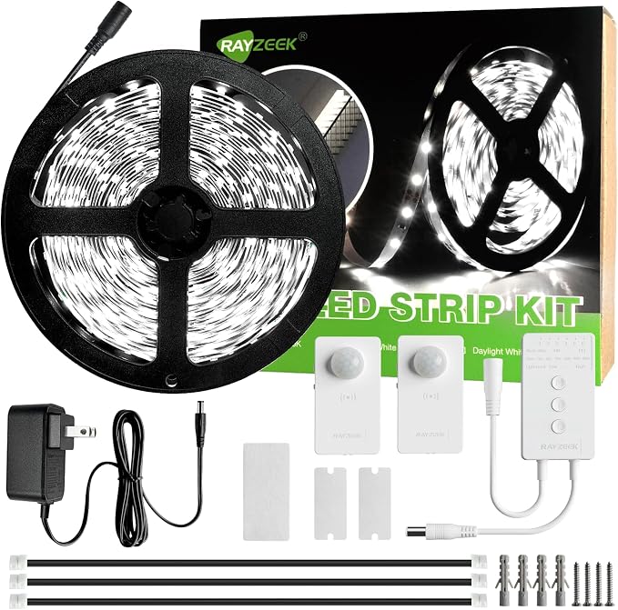 RAYZEEK Wireless Motion Activated LED Strip Lights, 19.7FT LED Strip Lights by RAYZEEK