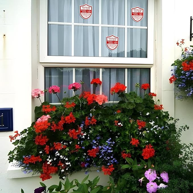 3PCS Security Alarm System Sign - Image 7