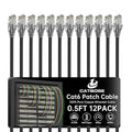 0.5 Foot Cat6 Patch Cables, Solid Pure Copper Patch Cord, Cat 6 Ethernet Cable by CatBose