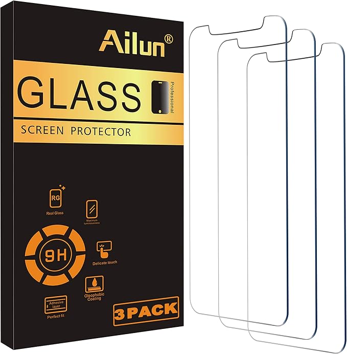 Ailun Screen Protector for iPhone 12 / iPhone 12 Pro 2020 6.1 Inch 3 Pack Case by Ailun