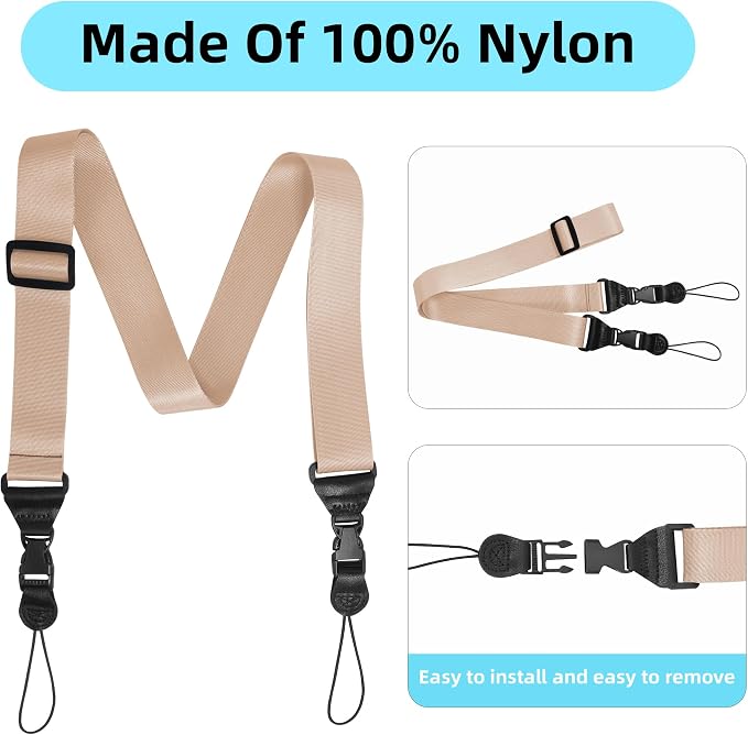 Adjustable Shoulder Strap:Comfortable iPad Strap Nylon Neck Lanyard - Image 4
