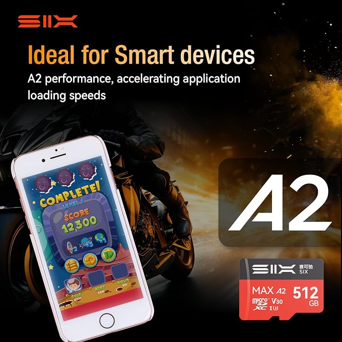 SIX M200 256GB Micro SD Card Read Up to 190MB/s - Image 5