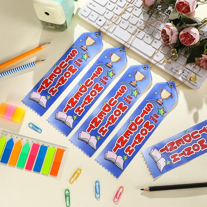Wavwavw 100 Pcs Student of the Month Award Ribbons Bulk 8" x 2" Prizes Ribbons - Image 4