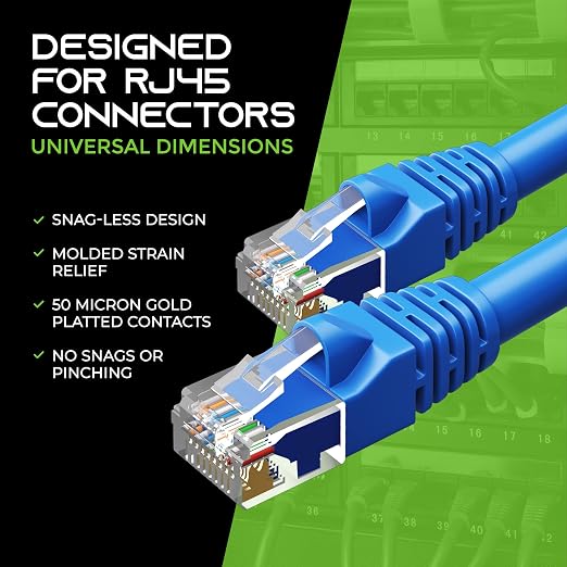 GearIT 10-Pack, Cat5e Ethernet Patch Cable 6 Feet - Image 7