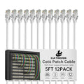 5 Feet Cat6 Patch Cables, Solid Pure Copper Patch Cord, Cat 6 Ethernet Cable by CatBose