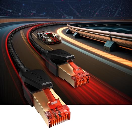 Cat 8 Ethernet Cable 75 FT, Heavy Duty High Speed LAN Network Cable RJ45 40Gbps - Image 3