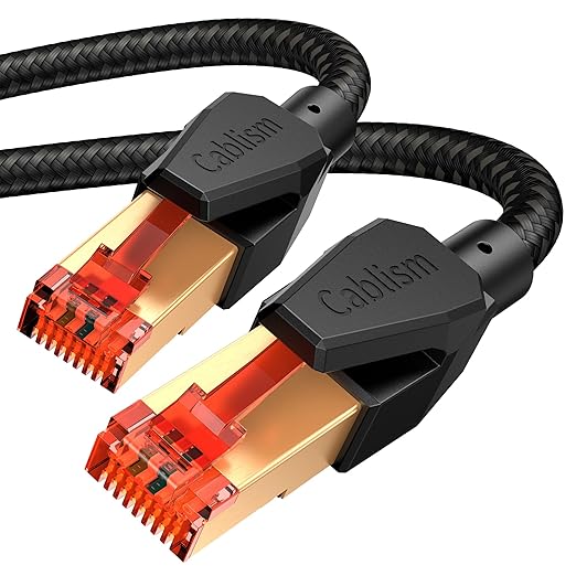 Cat 8 Ethernet Cable 50 FT, High Speed LAN Network Cable RJ45 40Gbps 2000Mhz by Unknown