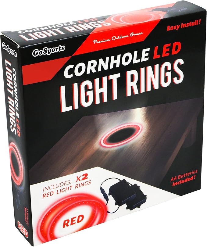 GoSports Cornhole Light Up LED Ring Kit 2pc Set - Image 5