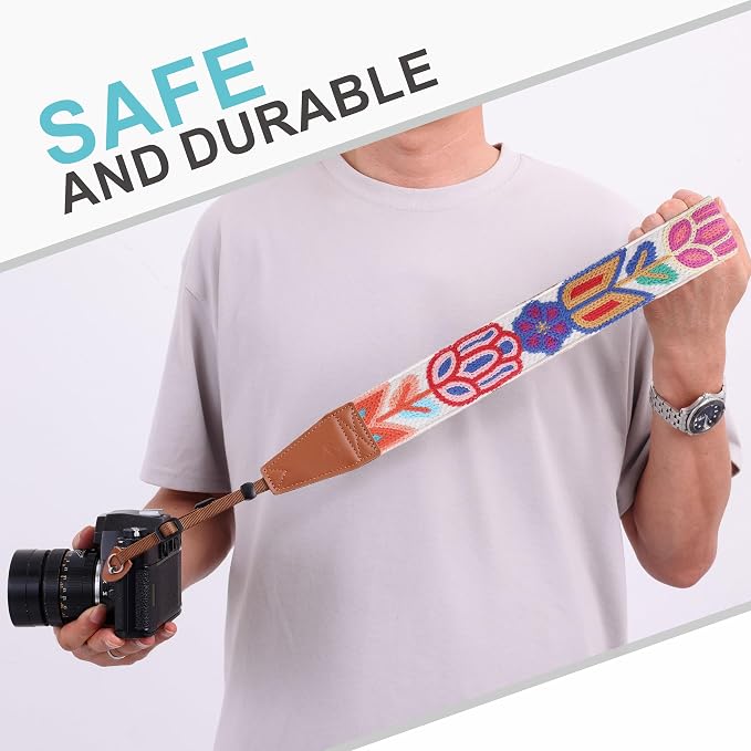 Padwa Lifestyle Colorful Crochet Camera Strap - Image 7