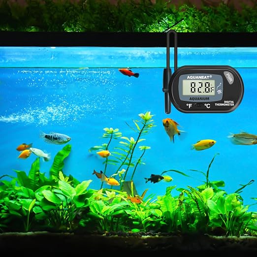 AQUANEAT Aquarium Thermometer, Fish Tank Thermometer, Digital Temperature Test - Image 5