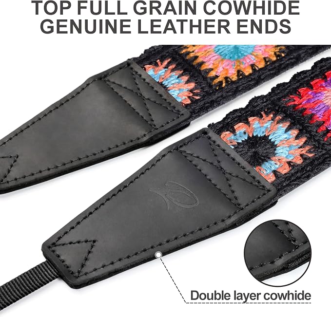 Padwa Lifestyle Colorful Crochet Camera Strap - Image 2