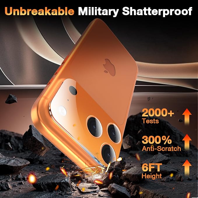 YWXTW [0 Bubbles for iPhone 17 Pro Max Camera Protector, Full Coverage Tempered - Image 3