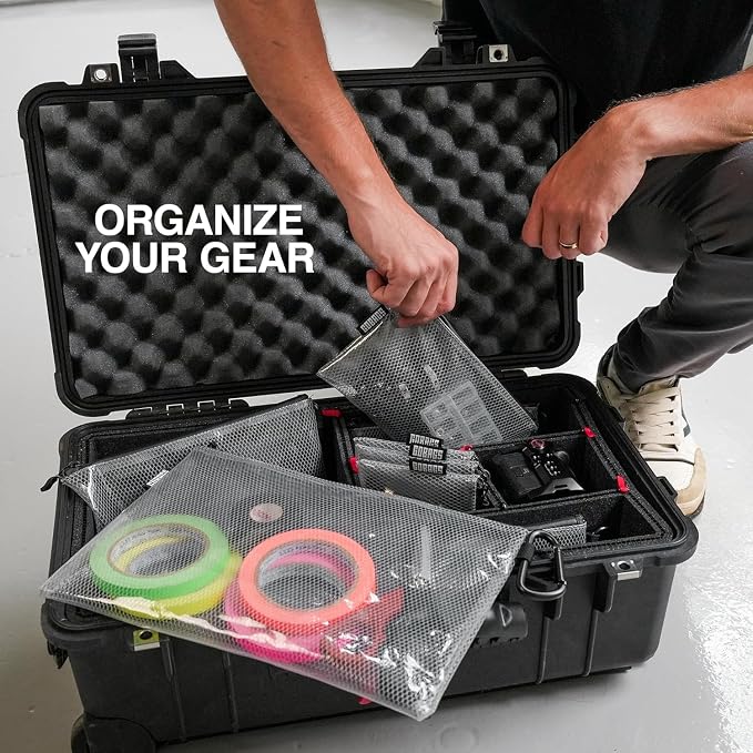 GOBAGS Air Production Small Clear Zipper Pouch – Cable Organizer & Travel Gear - Image 3