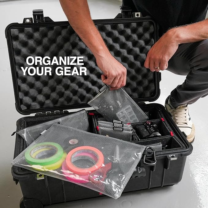 GOBAGS Air Production Large Clear Zipper Pouch – Cable Organizer & Travel Gear - Image 3