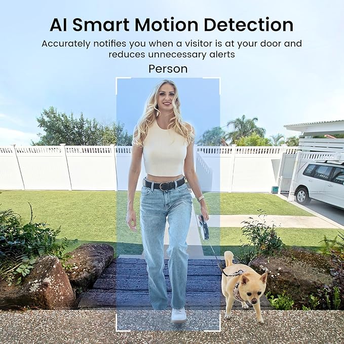 AOSU Wireless Doorbell Camera, 170° Ultra Wide Viewing Angle, Intelligent - Image 4