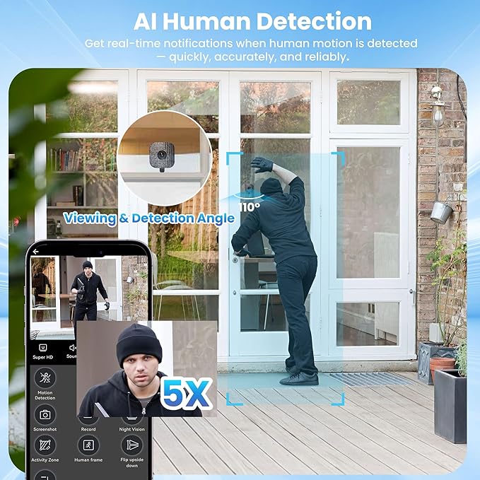 vebiliki 【2 Pack】 Window Cameras - Image 5