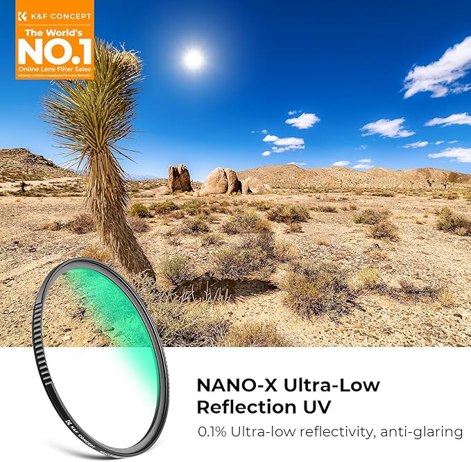 K&F CONCEPT 55mm Ultra-Low Reflectivity MCUV Lens Protection Filter 28 - Image 2