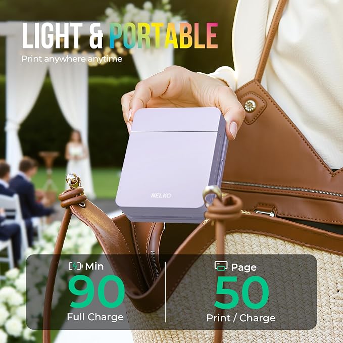 Nelko Photo Printer, 2x3 Portable Wireless Smartphone Printer, PP01 Mini Color - Image 7