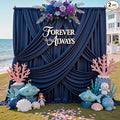 12ft x 10ft Navy Blue Backdrop Curtains by CO-AVE