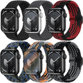 6 Pack Braided Stretchy Bands Compatible by KnossenWatchBand