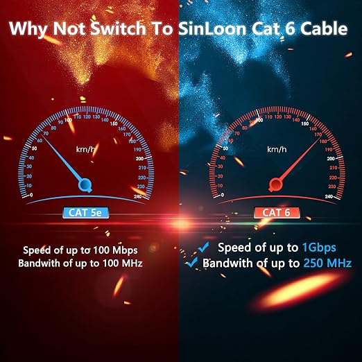 SinLoon 3.3Ft Cat6 Ethernet Cable - Image 3