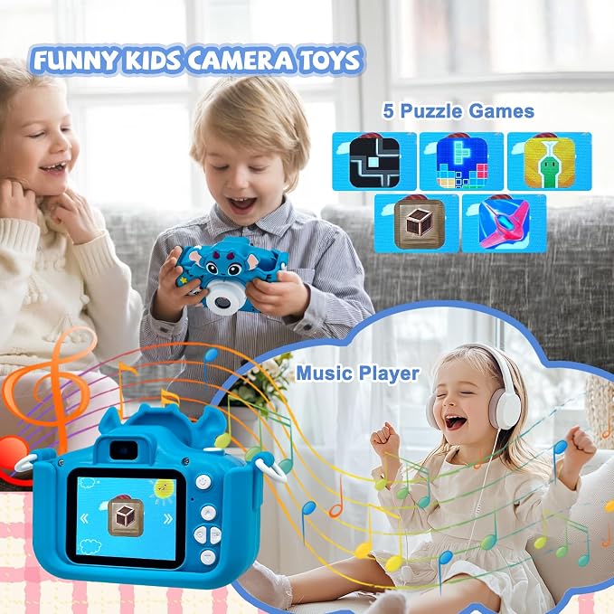 Kids Camera 2PCS Toddler Digital Camera Little Girls Toy Camera - Image 6