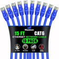 Maximm Cat 6 Ethernet Cable 15 ft by MaximmCable