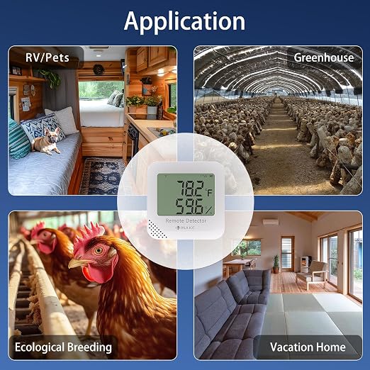 Remote WiFi Temperature & Humidity Sensor, No Subscription 24/7 Remote Temp - Image 2