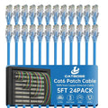 5 Feet Cat6 Patch Cables, Solid Pure Copper Patch Cord, Cat 6 Ethernet Cable by CatBose