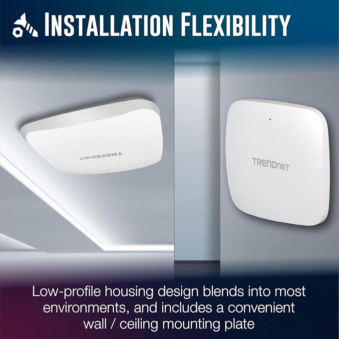 TRENDnet AX5400 Dual Band WiFi 6 PoE+ Access Point, TEW-925DAP, 1 x 2.5GBASE-T - Image 6
